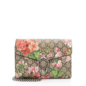 Gucci GG Supreme Blooms Dionysus Chain Wallet